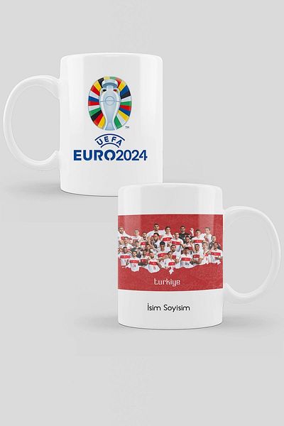 HEDİYEDİYE Euro 2024 European Championship Turkey National Team Designed Mug