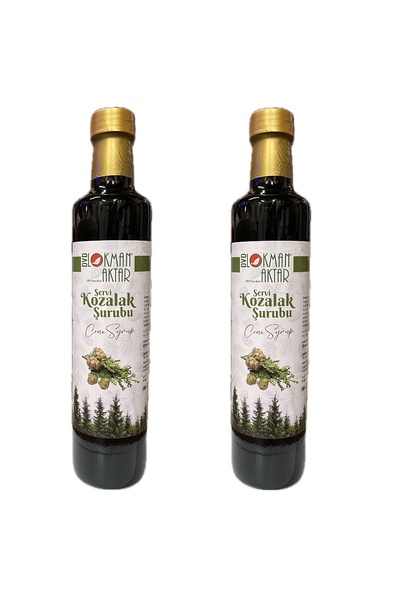 DVD Lokman Aktar Servi Kozalağı Şurubu 500ml Cupressus Sempervirens 2Adet, Lo...