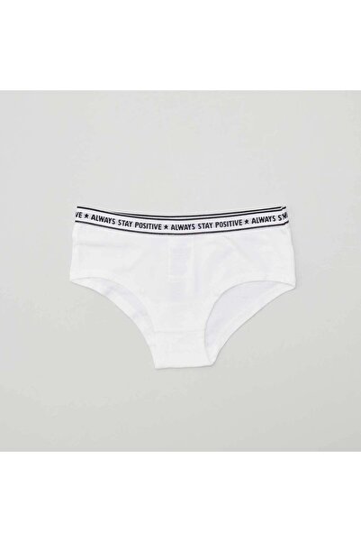 KIABI Pack of 3 pairs of stretchy boy shorts BLACK_WH