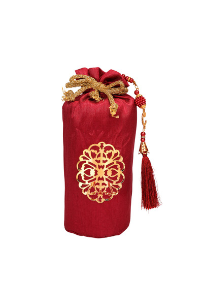 Modish Group Розкішний тафта - килимок для молитви та переносний набір для молитви з перлами, подарунковий набір