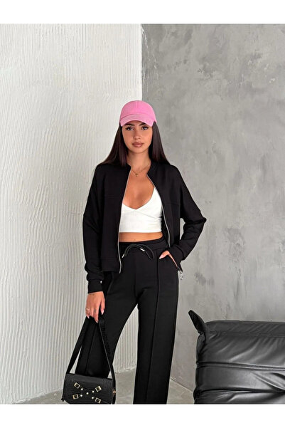 Ligossi Set de trening din țesătură modal cu fermoar pentru femei