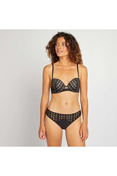 KIABI Diamond lace briefs black