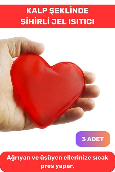 Lidyacottone Heart Pocket Stove - Premium Set of 3: Hand Warmer, Winter Ski, Cold Magic Gel Bag