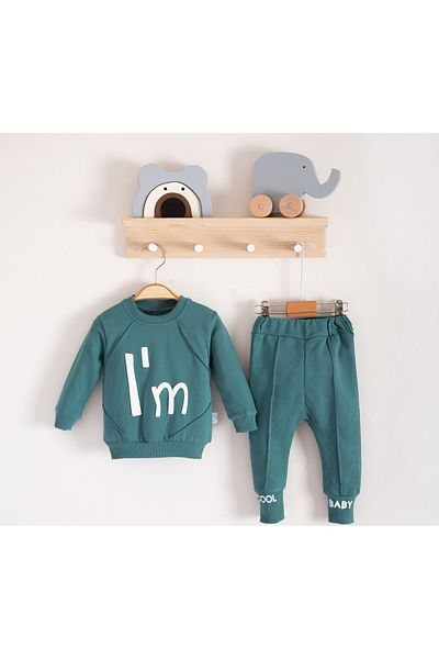 BEREKET BABY Baby Girl Cotton Long Sleeve Tracksuit Set 3-18 Months