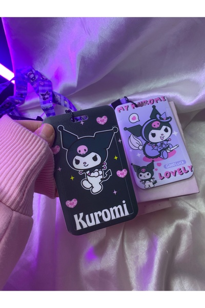 SANRIO Sanrıo kuromi boyun askılı kartlık modelleri , akbil ,hastane kartlık ...