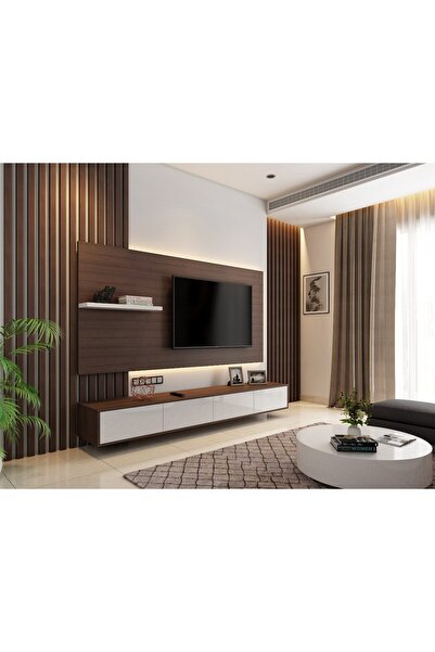 Decoroys Cozines  Tv Ünitesi  Çeviz Rengi