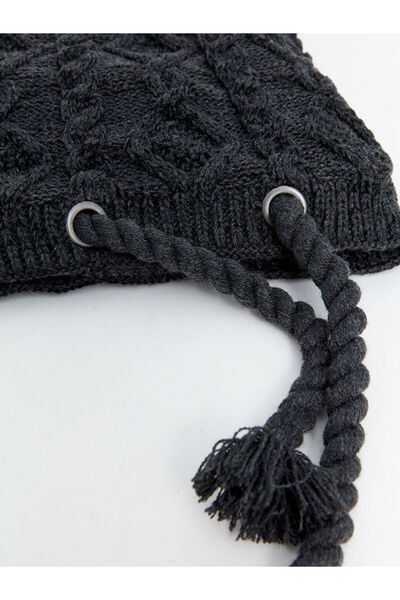 LC Waikiki Gray Short Tassel Men's Neck Collar