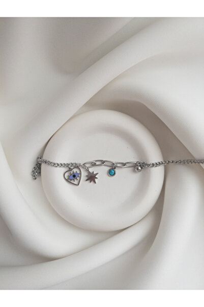 minnejewelry سوار فولاذي / سوار قلب فولاذي / سوار فولاذي ساحر