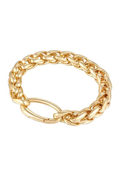 ELLI Armband Damen Links Basic Ringverschluss Goldfarben