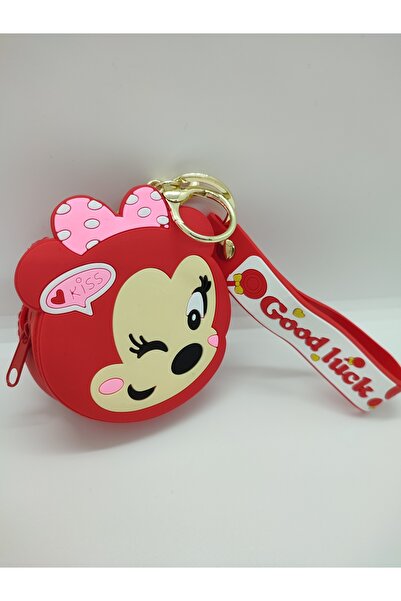 Mia Giyim Minnie Mouse Cüzdanlı Anahtarlık Ve Çanta Aksesuarı