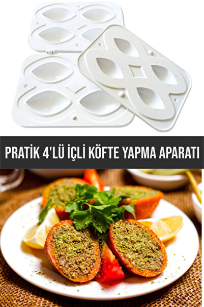 CocoVia جهاز عملي لصنع كرات اللحم المكونة من 4 قطع - قالب كرات اللحم المكون م...