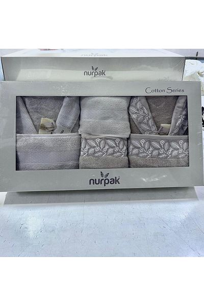 Nurpak Σετ οικογενειακού μπουρνούζι Armoni (10 τεμάχια)