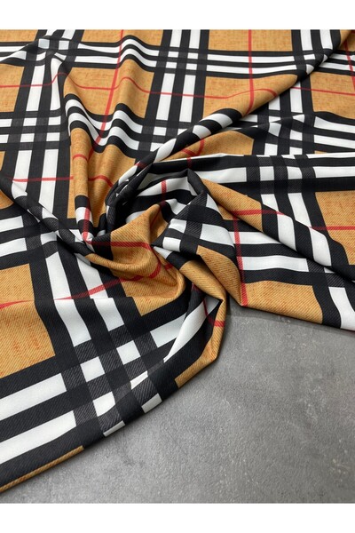 ipekkumaş سروال منقوش من الليكرا، مصنوع من الكريب، يباع بالقطعة 1 قطعة 1 متر