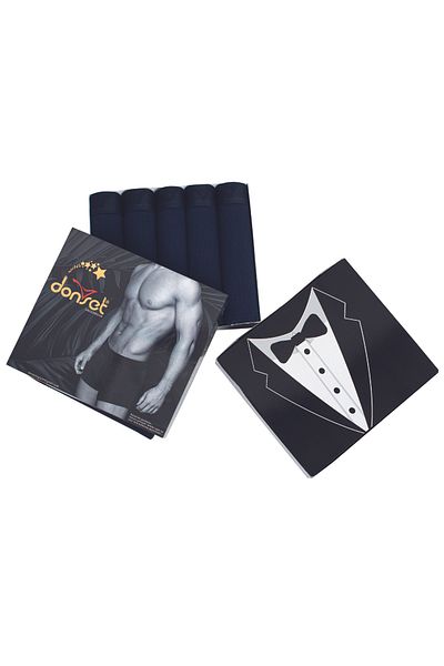 donset Ανδρικά μοτίβα Oversized Boxer - ΠΑΚΕΤΟ ΕΙΔΙΚΟ ΠΑΚΕΤΟ σε ειδικό κουτί των 5