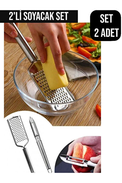 Genel Markalar ( 2' Soyacak Seti ) Çelik El Rendesi Ve Soyacak Oyacak Seti-Sü...