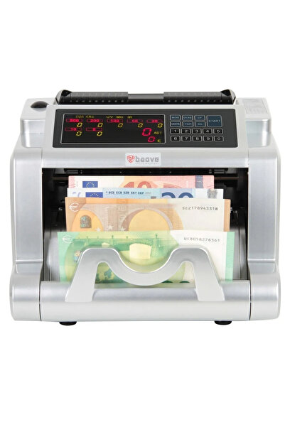 JMT Baove Gb8100s Karışık Para Sayma Makinesi - Tl - Euro - Usd - Türkçe Sesli Uyarı Müşteri Ekranı