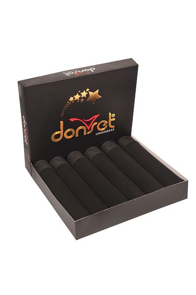 donset Ανδρικά μποξεράκια σε γκρι χρώμα - Σετ 6 σε ειδικό κουτί