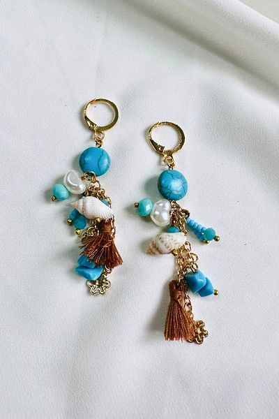 PETEK AKSESUAR Ethnic Bohemian Starfish Earrings
