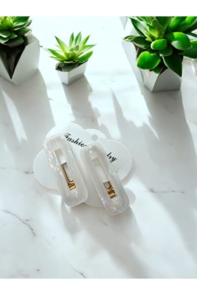 İthal 2 штуки бежеві дитячі шпильки для волосся, шпильки