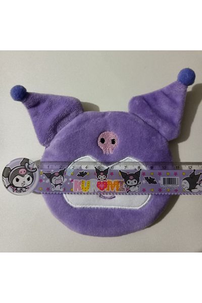 nihonwosekai Sanrio Kuromi My Melody Medium Plush Wallet