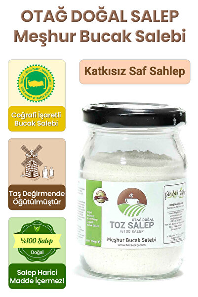 Otağ Doğal Katkısız Toz Salep 100gr (dondurma Ve Içimlik) Meşhur Bucak Salebi %100 Sahlep