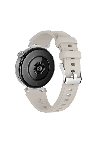 Sneezy Huawei Watch Gt5 41mm Ile Uyumlu Prism Metal Tokalı Soft Yumuşak Silikon Kordon