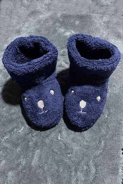 fluffy Детски ботуши за бродиране с плюшено мече