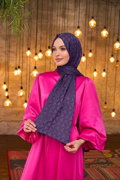 İpekhan Silky Jacquard Purple 9014-09 - Colecția Summer Sparkle