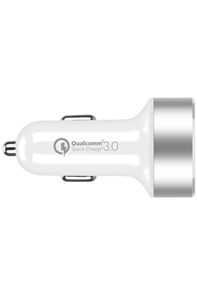 Momax UC Series 30W Dual-Port Fast Car Charger - White