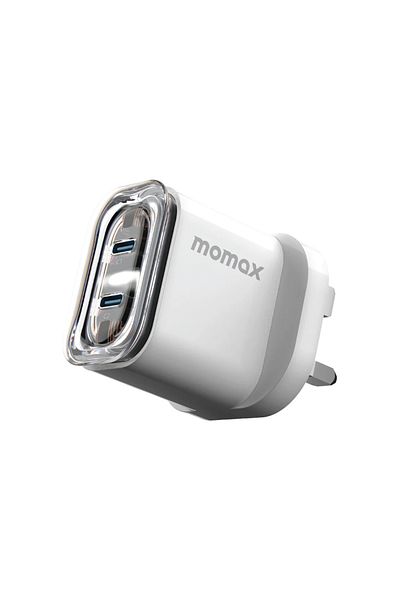 Momax 1-Charge Flow GaN Wall Charger 2-Port USB-C 35W - White
