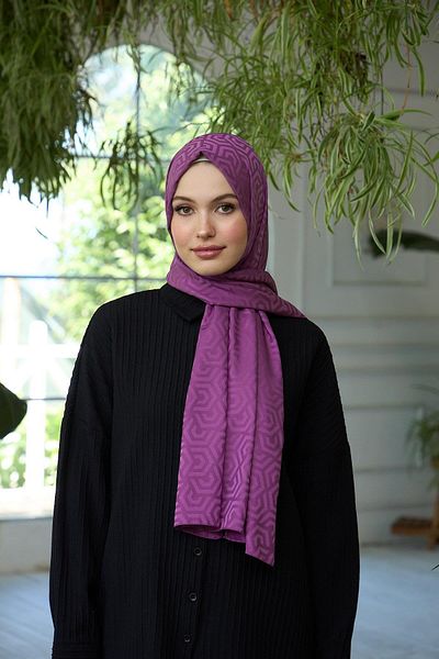 İpekhan Μεταξένιο σάλι ζακάρ Dusty Rose Summer Sparkle Collection - 9013-08
