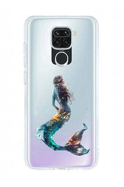 ZEYNOİLETİŞİM Xiaomi Redmi Note 9 Uyumlu Deniz Kızı  Desenli Silikon Kılıf