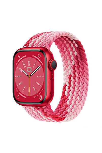 Quse Apple Watch 41mm/40mm/38mm & Series 10/11 42mm Uyumlu Örgü Solo Loop Kor...