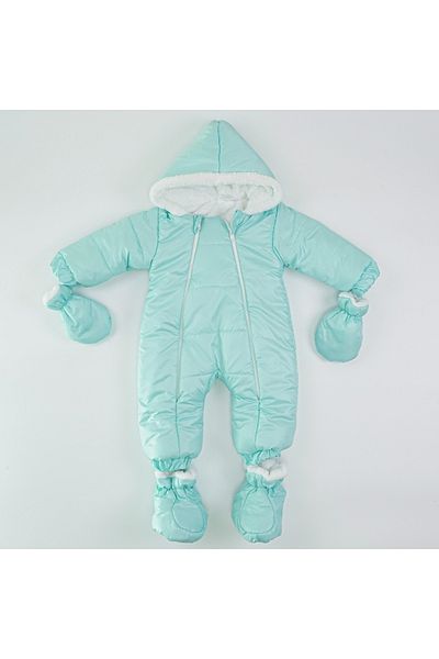 MAİBELLA Non-Marking Cotton Winter Romper for Baby Boys and Girls - Water and Cold Proof, Hooded Astronaut Cosmonaut