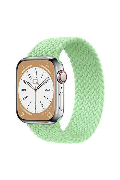 Quse Apple Watch 41mm/40mm/38mm & Series 10/11 42mm Uyumlu Örgü Solo Loop Kor...