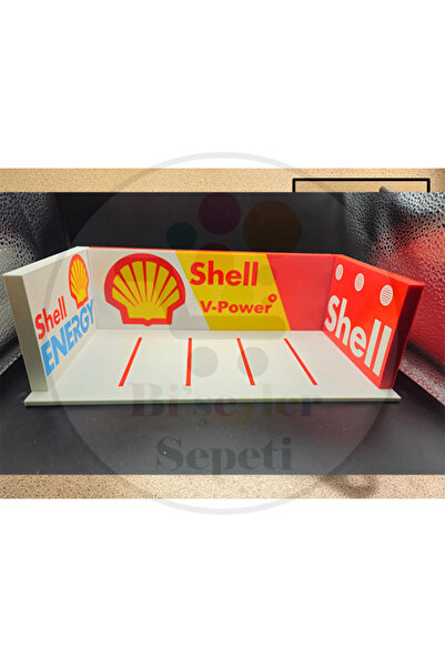 Bi'şeyler Sepeti 1:64 Shell Garage SHELL Garaj Diorama Diecast