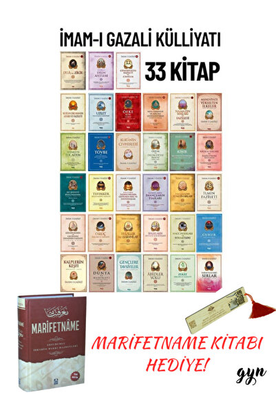 Çelik Yayınevi İmam-ı Gazali Külliyatı (33 Kitap) - Marifetname HEDİYELİ! (AY...