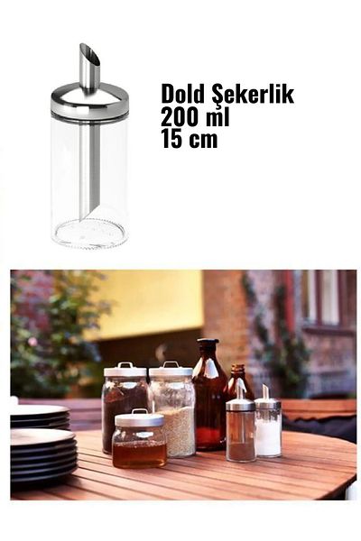 IKEA Dold Sugar Bowl, Glass, 15 Cm