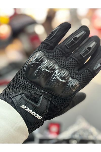 Scoyco Mc58-2 Summer Motorcycle Gloves (Black)