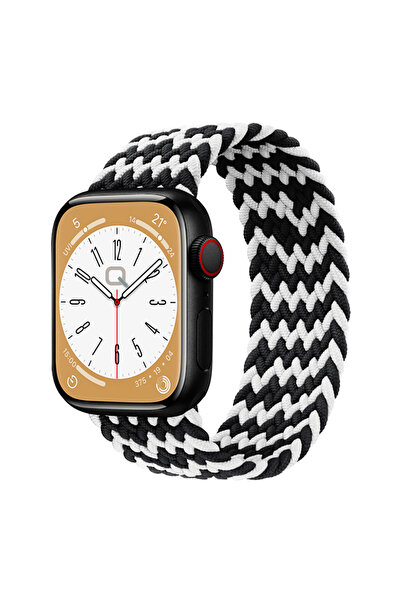 Quse Apple Watch 41mm/40mm/38mm & Series 10/11 42mm Uyumlu Örgü Solo Loop Kor...