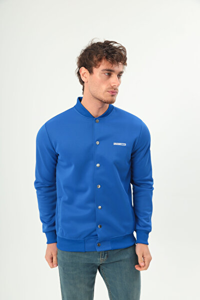 grand coco Чоловічий однотонний патчворк-піджак з ґудзиками, довгими рукавами та принтом літер