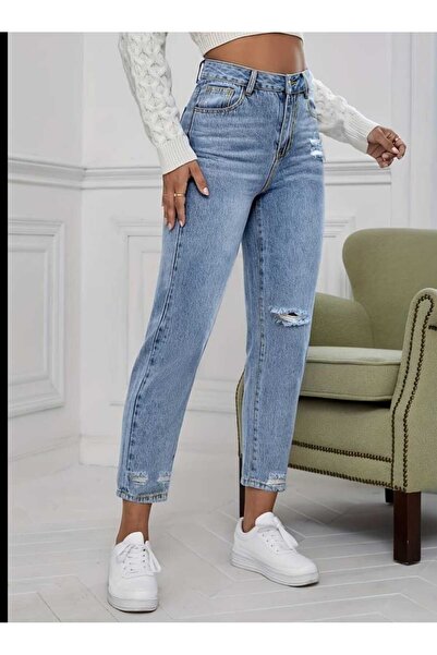 pass&pass 2006 Pantaloni din denim pentru femei, fără lycra, Mom Jeans