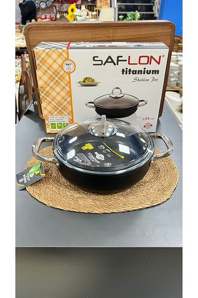 SAFLON Safi̇nox 24 cm Carniyaric Titanium Cooker