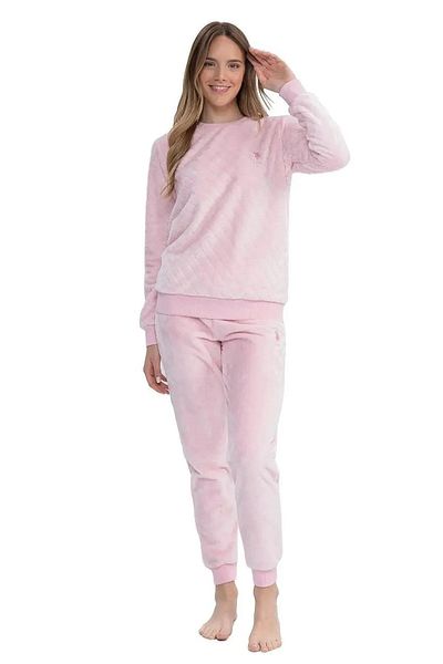 U.S. Polo Assn. Us Polo Licensed - Soft Texture Crew Neck Long Sleeve Women's Fleece Pajamas Set