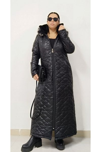 AKŞEN GİYİM ΓΥΝΑΙΚΕΙΟ ΠΑΝΙ ΜΑΚΡΥ ΚΑΜΠΟΥΤΣΟ 125 cm ΜΕ ΕΞΩΤΕΡΙΚΗ ΦΥΛΛΑ ΕΝΤΟΙΧΙΣΜΕΝΗ ΚΑΠΟΥΤΣΟ ΜΕ ΚΑΠΟΥΤΣΟ