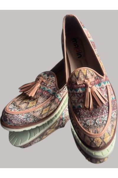 Flow Mi̇sseale Ethnic Model Bright Flat Sole Casual Shoes