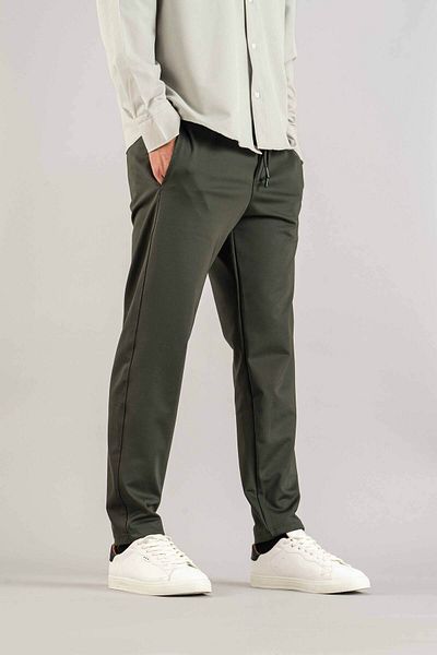 bombe Men's Khaki Jogger Pants - Slim Fit Cut