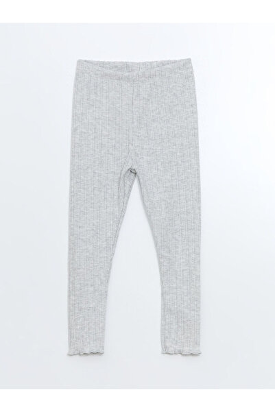 LC Waikiki Lcw Crew Neck Long Sleeve Printed Baby Girl Blouse and Leggings 2 Pack