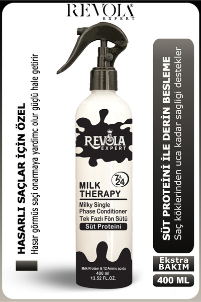 REVOLA EXPERT Hasarlı Saçlar İçin Ekstra Bakım Sağlayan Proteinli Milk Therap...