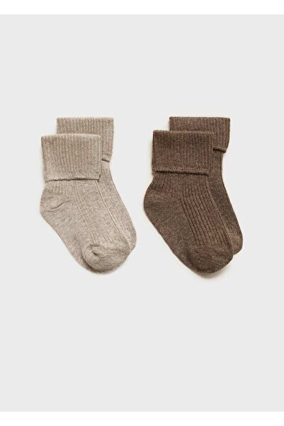 MANGO Baby 2'li desensiz çorap
